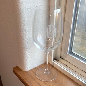 Clear Wine Glass by